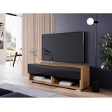 P & B nizka omarica A100, barva hrasta, črna, led | Shoptok.si
