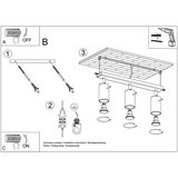 Nice Lamps Kremno bela stropna svetilka 6x45 cm Etna – | Shoptok.si