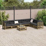  8-dijelni set vrtnih sofa od impregnirane borovine | shoptok.hr