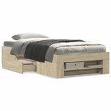 vidaXL Okvir za krevet boja hrasta 90x200 cm konstruirano drvo | shoptok.hr