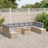  Sjedeća garnitura za vrt s pohranom 11 pcs bež i svjetlosiva | shoptok.hr