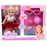 Magic Toys Lutka z lasmi v čopu Igralni komplet z glavnikom in dodatki 25cm | Shoptok.si
