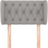  Uzglavlje s ušima svjetlosivo 83x23x78/88 cm od tkanine | shoptok.hr