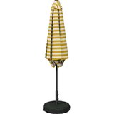  Vrtni Parasol s Podnožjem Pravokutni 2,7 x 2,7 m Poliester Žuta 270 x 270 cm | shoptok.hr