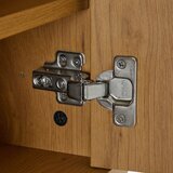 CARRYHOME nizka omarica črna, barve hrasta | Shoptok.si