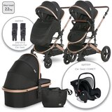 Lorelli BOSTON Black Kolica 2u1: Košara + Zimska Navlaka + Putna Torba (0mj+) - (do 15kg/96cm) | shoptok.hr
