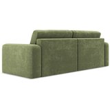 Makamii Zelena raztegljiva/s prostorom za shranjevanje sedežna garnitura iz šenilje 252 cm Kona – | Shoptok.si