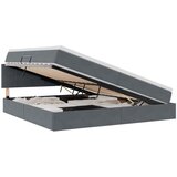 s od storage s uzglavljem Tamno siva 200 x 200 cm Baršun | shoptok.hr