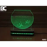 3D Lampa jednobojna - Akvarijum ( A002 )