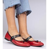 Gemre Red women's ballet flats with a bow Mansy | shoptok.hr