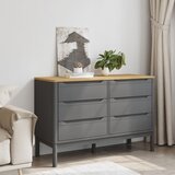  Ladičar FLORO voštano sivi od masivne borovine | shoptok.hr