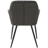 Unique Furniture Tamno sive blagovaonske stolice u setu s naslonima za ruke 2 kom od umjetne kože Nolan Stripe – | shoptok.hr
