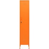 vidaXL Omara s ključavnico oranžna 35x46x180 cm jeklo | Shoptok.si