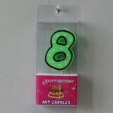  Svećica BROJ 8 visina9cm | ePonuda.com