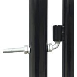 Crna jednokrilna ogradna vrata 300x125 cm | shoptok.hr