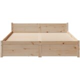  Okvir kreveta bez madraca 135 x 190 cm od masivne borovine | shoptok.hr