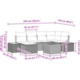 vidaXL set od 9 komada vrtnih kauča s jastučićima crni poli ratan | shoptok.hr