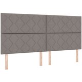 vidaXL Uzglavlje od tkanine Geometrijski Sivo-smeđa 200 cm tkanina | shoptok.hr