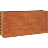  Povišena vrtna gredica boja hrđe 160 x 40 x 77 cm čelik COR-TEN | Eponuda.com