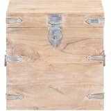  Škrinja od masivnog bagremovog drva 40 x 40 x 40 cm Smeđa | shoptok.hr