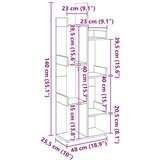 vidaXL Knjižna omara starinski les 48x25,5x140 cm iverna plošča | Shoptok.si