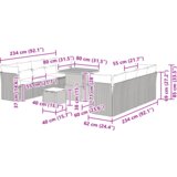  Set vrtnih kauča od 11 komada s jastučićima Bež Poli Ratan Akacija | shoptok.hr