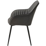 Unique Furniture Tamno siva blagovaonska stolica od umjetne kože Melfort – | shoptok.hr