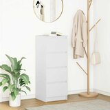 vidaXL Komoda bela 37,5x35x99 cm inženirski les | Shoptok.si
