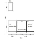 Flex-Well Kotna Kuhinja Z Aparati Lucca, Bela | Shoptok.si