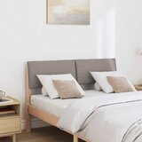  Tapecirani uzglavlje Sivo-smeđa 120 cm Čvrsto borovo drvo | shoptok.hr