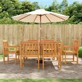 Maison Chic Vrtni stoli - Stol za vrt 6 kosov 56x55,5x90 cm trden akacijev les JS1690, (21878793) | Shoptok.si
