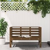  Vrtna klupa smeđa boja meda 111,5x53x71 cm od masivne borovine | shoptok.hr