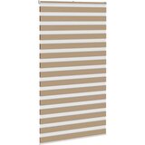 Zebra zavjesa Pješčano smeđa 125x230 cm Širina tkanine 120,9 cm Poliester | shoptok.hr