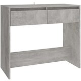 Maison Chic konzolna miza - miza ob steni betonsko siva 89x41x76,5 cm jeklo, (21785876) Cene