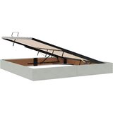 Krevet s madracem i skladištem Svijetlo siva 200 x 200 cm | shoptok.hr