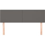  Uzglavlja siva 144x5x78/88 cm od umjetne kože | shoptok.hr
