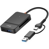 LINQ 8-v-1 hub za branje kartic USB in USB-C s funkcijo polnjenja pametnega telefona, Črna, (5000063517) | Shoptok.si