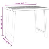  Stol za kampiranje antracit 79 x 56 x 64 cm PP izgled drva | shoptok.hr