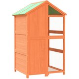  Kućica za ptice smeđa 97 x 81 x 152 cm od masivne borovine | shoptok.hr