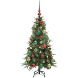  Umjetno božićno drvce s nogom s stalakom Zelena 120 cm PE i PVC | shoptok.hr