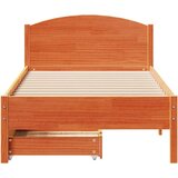 vidaXL Okvir kreveta bez madraca voštano smeđi 90 x 200 cm od borovine | shoptok.hr