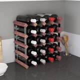 The Living Store Stojalo za vino za 20 steklenic rjavo trdna borovina - Stojalo Za Vino, (21484657) | Shoptok.si