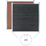  Talne konice za ograjo 2 kosa za WPC ograjo jeklo 40 cm, (5000152127) | Shoptok.si