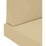  Zunanja blazina za kavč 3 pcs Bež Poliester, (5000202657) | Shoptok.si
