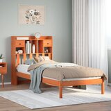 vidaXL Krevet s regalom za knjige bez madraca 100 x 200 cm od borovine Cijene