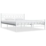 vidaXL Okvir za krevet bijeli metalni 180 x 200 cm Cijene