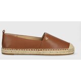 Polo Ralph Lauren Usnjene espadrile Cameryn IV rjava barva, 802905304002 | Shoptok.si