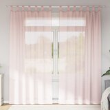 Voile zavjese s petljama 2 kom svijetlo ružičaste 140x225 cm | shoptok.hr