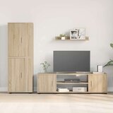 vidaXL 4-delni komplet TV omar sonoma hrast Konstruiran les | Shoptok.si