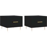  Stolići za kavu 2 kom crni 50x50x40 cm od konstruiranog drva | shoptok.hr